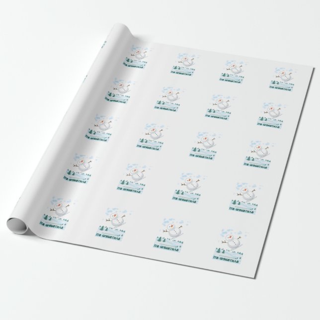 Papper radbrytning presentpapper (Utrullad)