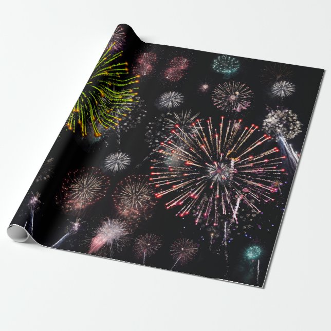 Papper radbrytning presentpapper (Utrullad)
