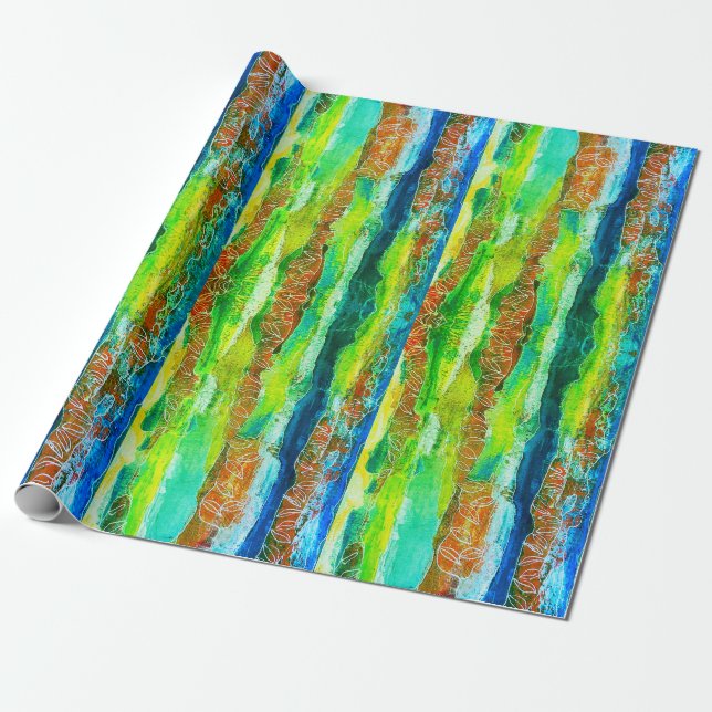 Papper radbrytning presentpapper (Utrullad)