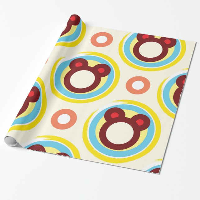 Papper radbrytning presentpapper (Utrullad)