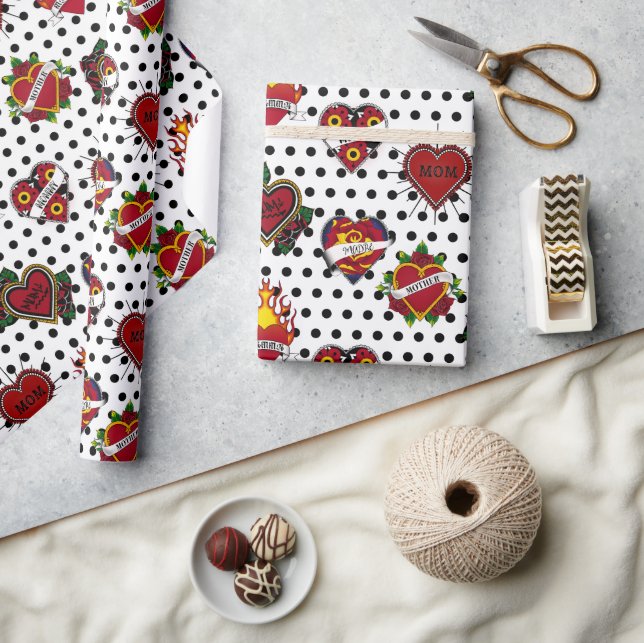 Papper radbrytning presentpapper (Hantverk)