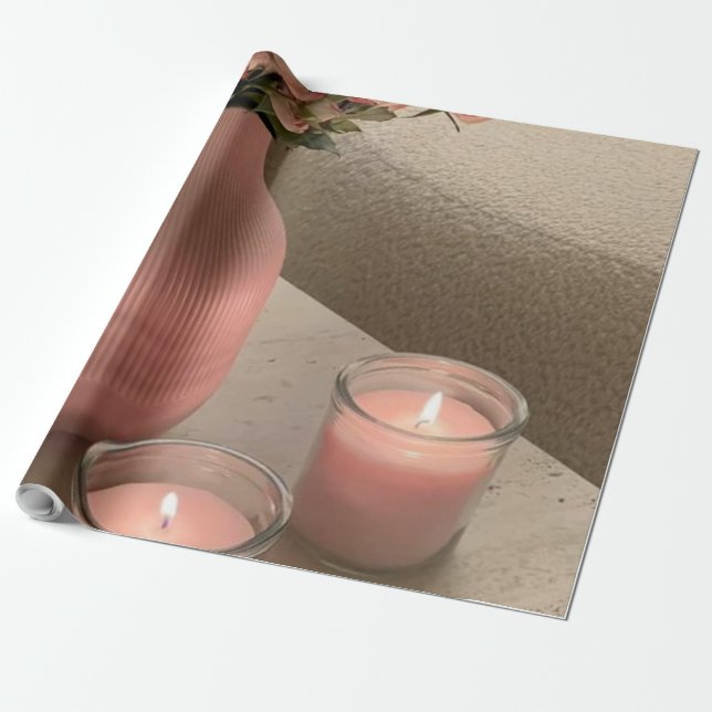 Papper radbrytning presentpapper (Utrullad)