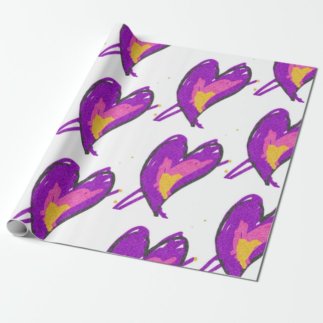 Papper radbrytning presentpapper (Utrullad)