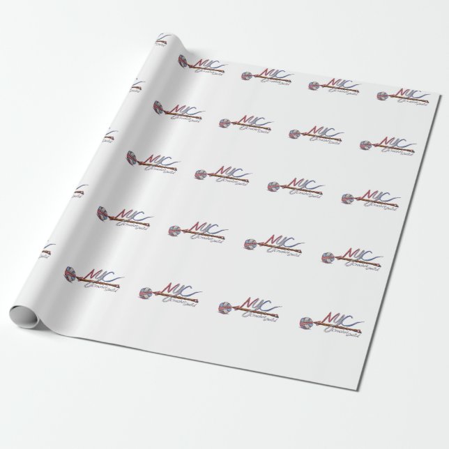 Papper radbrytning presentpapper (Utrullad)