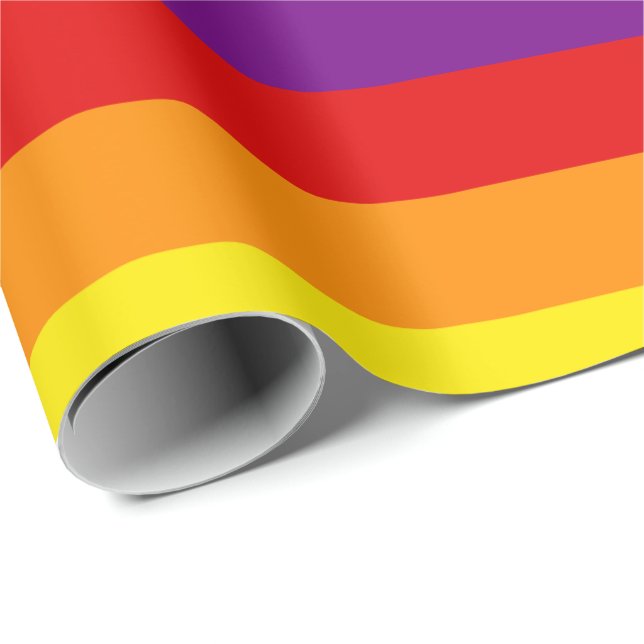 Papper radbrytning - Pridet Färg Presentpapper (Rullad Hörn)