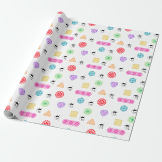 Papper radbrytning - rullning presentpapper