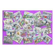 Papper radbrytning | Tecknad | Tecknader