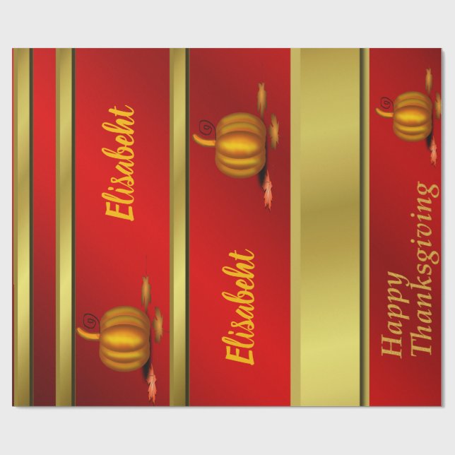 Papper radbrytning,thanksgiving,färgstark + hantve presentpapper (Platt)