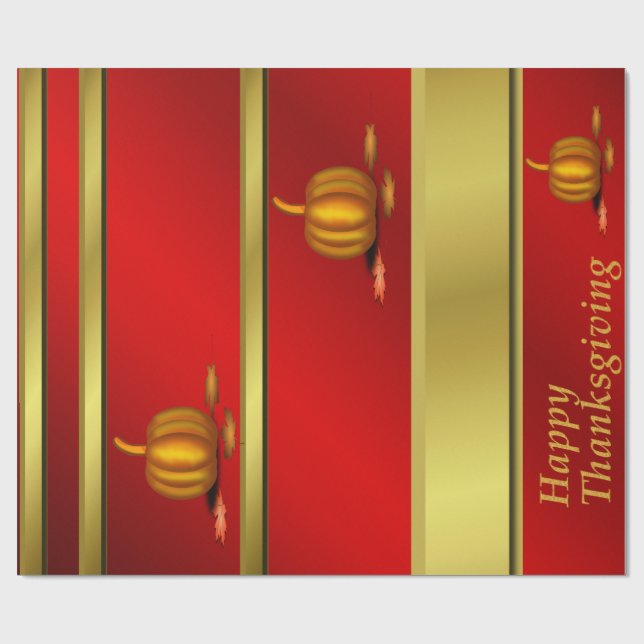 Papper radbrytning,thanksgiving,färgstark + hantve presentpapper (Platt)