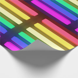 Papper radbyte - HBT Neon Ljus Design 2 Presentpapper