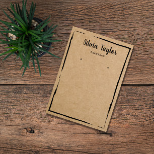 papper ram-visning för avläsning av enkla båtar, l visitkort