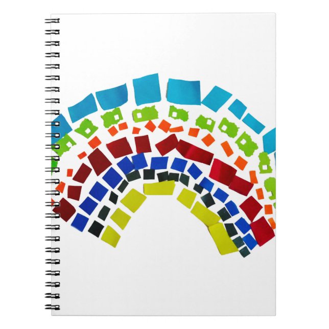 Papper regnbåge anteckningsbok (Framsidan)