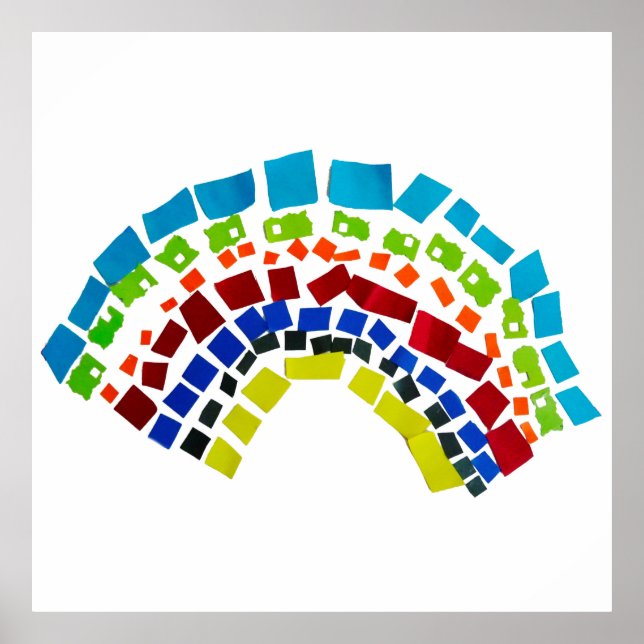 Papper regnbåge poster (Framsidan)