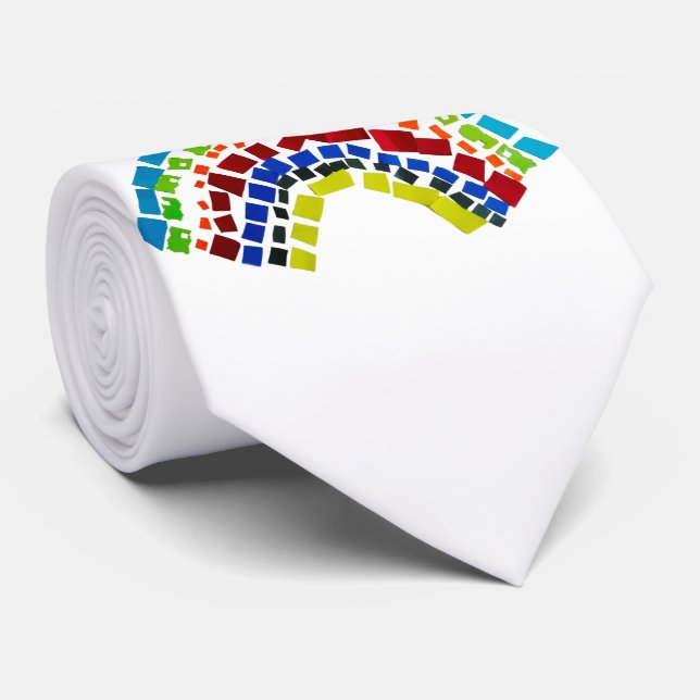 Papper regnbåge slips (Rullad)