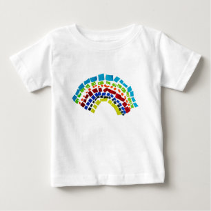 Papper regnbåge t shirt