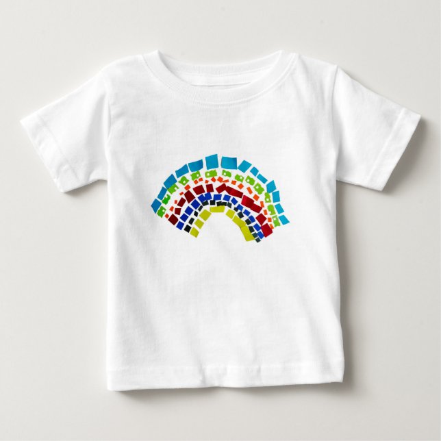 Papper regnbåge t shirt (Framsida)