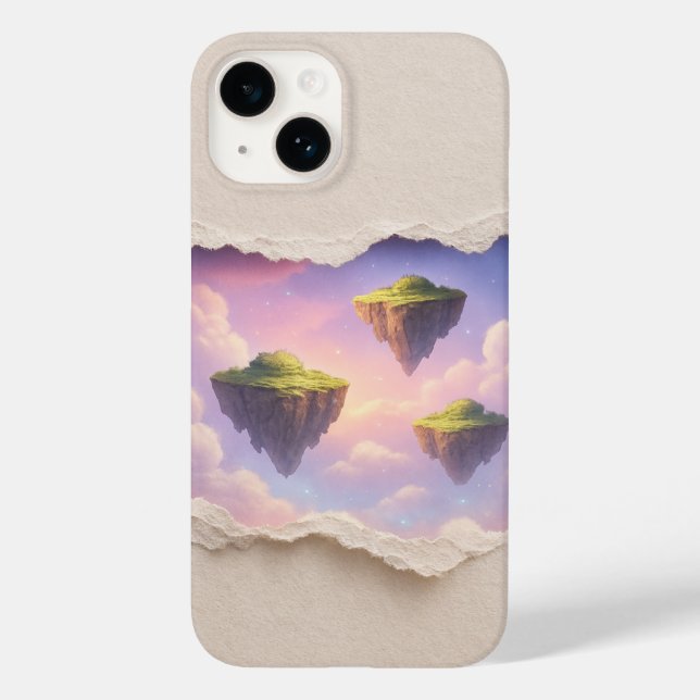 Papper rippad verklighet iphone case - 3D-hörneffe (Baksida)