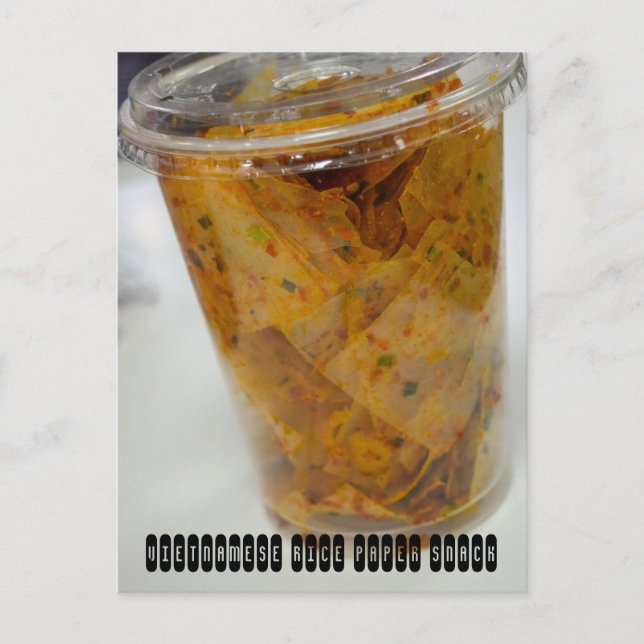 Papper Ris Snack för Vietnam Vykort (Framsida)