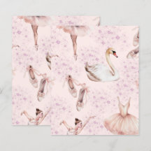 Papper Rosa Ballerina Dance Scrapbook