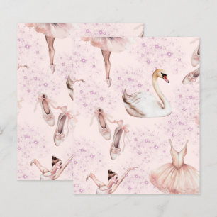Papper Rosa Ballerina Dance Scrapbook