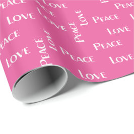 PAPPER Rosa för FRED OCH KÄRLEK Presentpapper