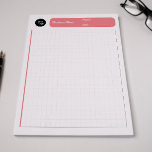 Papper Rosa för Lakan-rutnät för ingenjörsdiagram Anteckningsblock