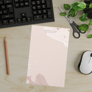 Papper rosa Romantic Watercolor Stationery