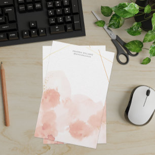 Papper rosa Romantic Watercolor Stationery
