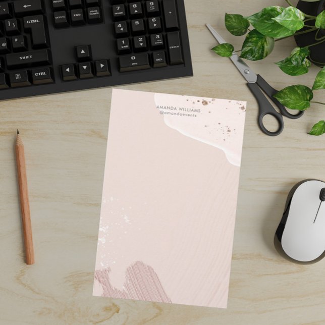 Papper rosa Romantic Watercolor Stationery (Skapare uppladdad)