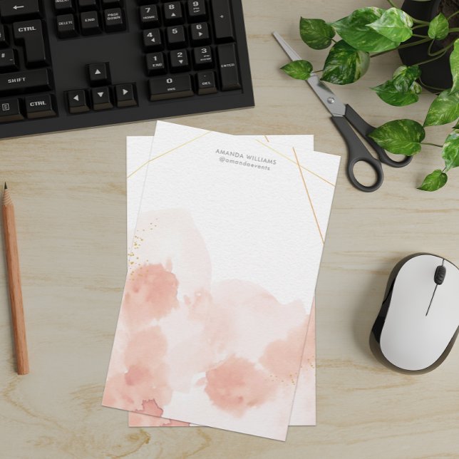 Papper rosa Romantic Watercolor Stationery (Skapare uppladdad)