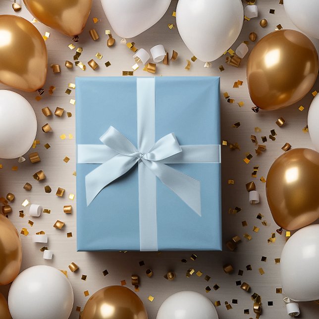 Papper rullning av den  rullen Cute Stollig Blue Presentpapper (Skapare uppladdad)