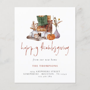 PAPPER Rustic Happy thanksgiving från New Home Flygblad