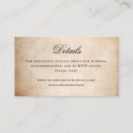 Papper Rustic Parchment för enkel kalligrafi Tilläggskort