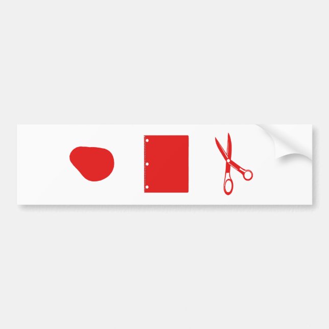 papper sax för sten bildekal (Framsidan)