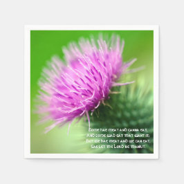 Papper servetter för Thistle och Selkirk Grace Coc