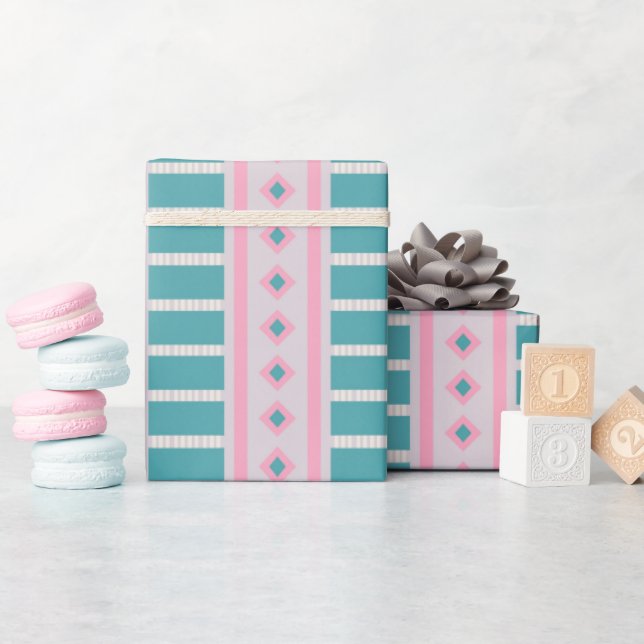 Papper skiss, 30 tum x 6 fot Glossy Presentpapper (Baby Shower)