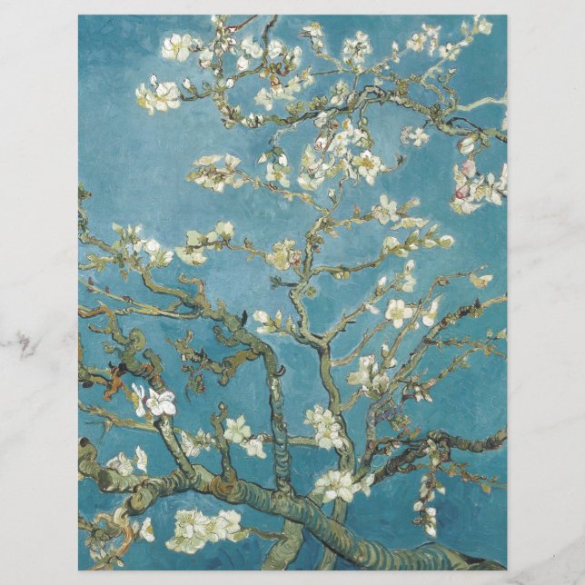PAPPER SKRIPBOK:VAN GOGH: ALMOND-BLOMMAR (Framsida)