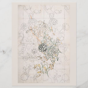 PAPPER SKRIPBOK: WILLIAM MORRIS: VILD TULIP