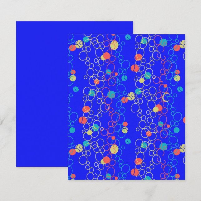 Papper   skyddskläda för den blå korall i Guld (Fram/baksida)