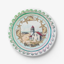 Papper skylt för Seashell fyr