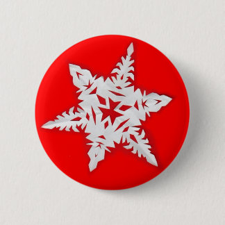 Papper Snowflake Knapp