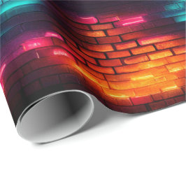 Papper spärrvägg för Neon-tegel Presentpapper