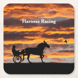 Papper standarrastrotting Racehorse Underlägg Kvadrat