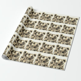 Papper stöldbjörnsomslutning presentpapper