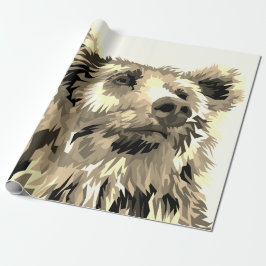 Papper stöldbjörnsomslutning presentpapper