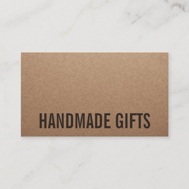 Papper,  styrpapp för brunkol visitkort (Framsida)