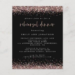 PAPPER Svartvit sommartid Ro Glitter Inbjudan Flygblad