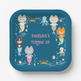 Papper Tallrikar Nautisk Födelsedagsfest.