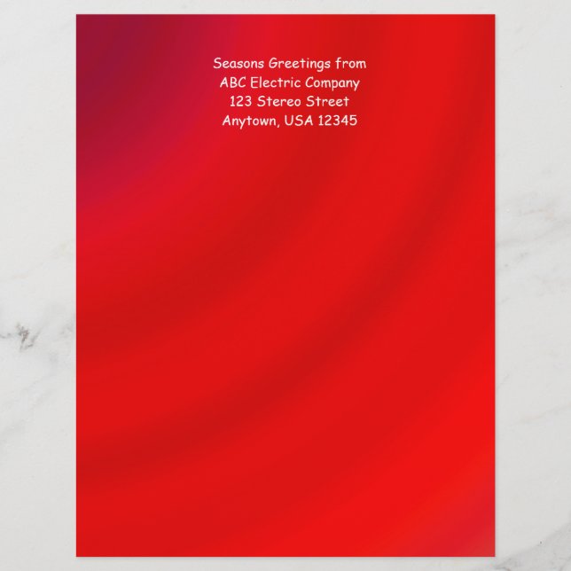 Papper teckenmatchning nr 10 Röd övertoningskuvert (Framsida)