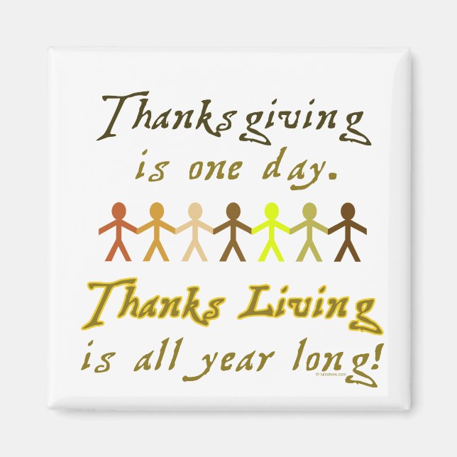 Papper thanksgiving Cutouts Cute Saming Magnet (Framsidan)